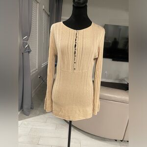 Alberta ferretti cashmere silk blend sweater top US 6